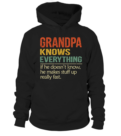 Grandpa Knows Everything Vintage 2020 Hoodie Unisex