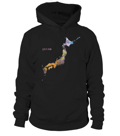 Japan Map Hoodie Unisex
