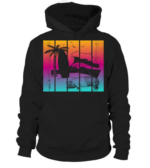 pigs surfing surfboard surfers beach Hoodie Unisex