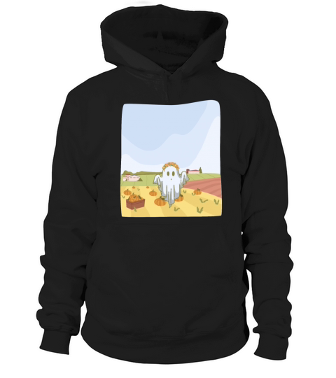 Retro Pumpkin Farm Ghost For A Trick Or Treat Hoodie Unisex