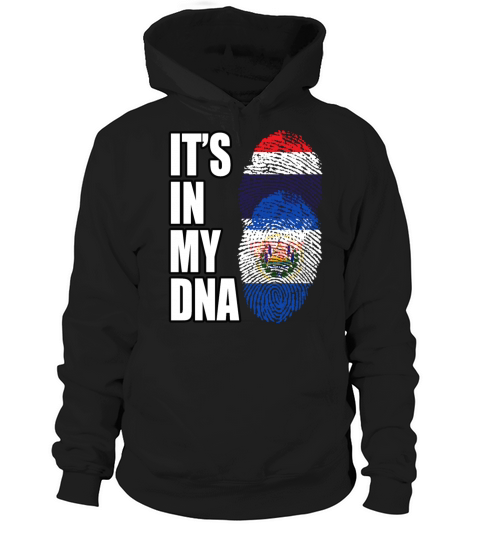 Thai And Salvadoran Vintage Heritage DNA Flag Hoodie Unisex