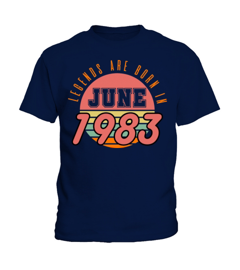 1983 vintage born in June gift Kids T-Shirt