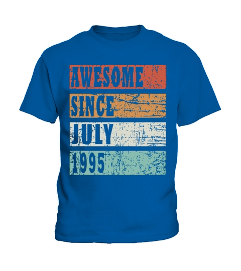 1995 July vintage born gift Kids T-Shirt