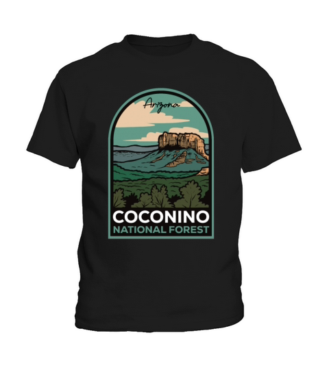 Coconino National Forest Arizona Vintage Kids T-Shirt