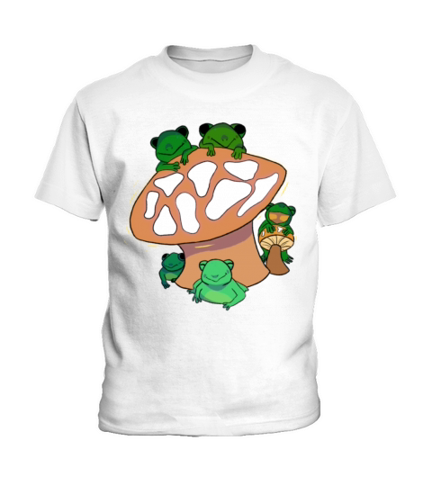 frog with mushroom Kids T-Shirt