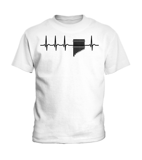 Heartbeat Pan Pipes Player Sayings Cool Gifts Idea Kids T-Shirt