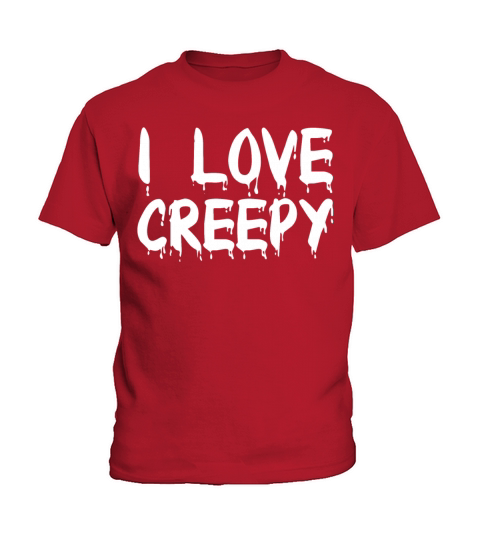 I Love Creepy Tee shirt design for Halloween day Kids T-Shirt