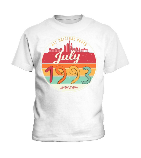 July 1993 Birthday Greeting Kids T-Shirt