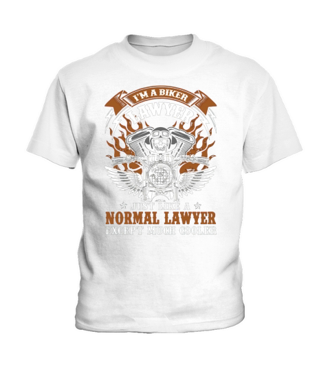 Lawyer Biker Shirt Kids T-Shirt