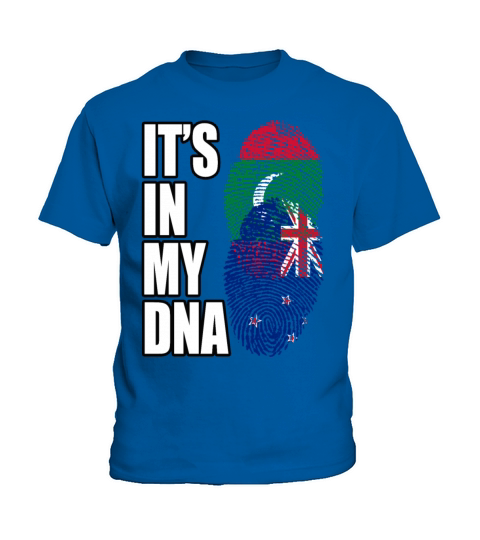 Maldivian And New Zealand Mix Heritage DNA Flag Kids T-Shirt