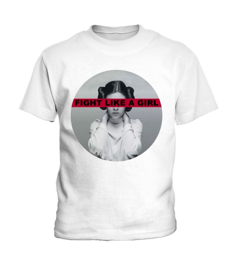 Princess Leia fight like a girl shirt Kids T-Shirt