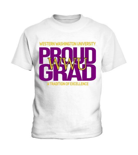 Proud Grad Western Washington University Graduation Excellence 2020 Kids T-Shirt