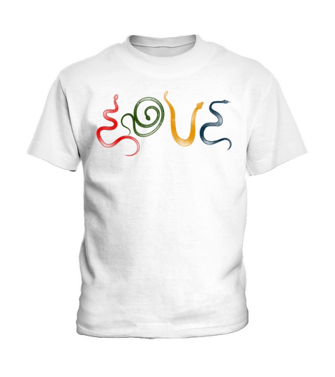 Snake Serpent Vintage Love Kids T-Shirt