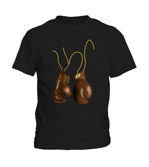 Vintage Leather Boxing Gloves T-Shirt Kids T-Shirt
