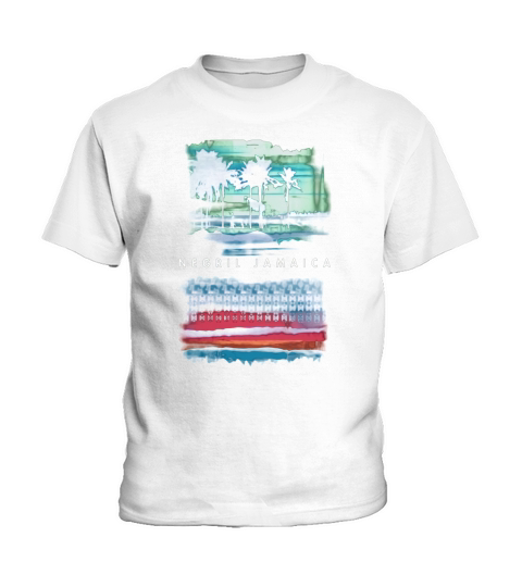Vintage Negril Beach Shirt Men Jamaica Tshirt Women Kids Tee Kids T-Shirt
