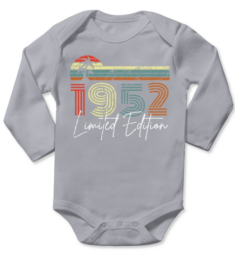 70 Years 1952 Vintage Limited Edition Long Sleeve Baby One-Piece