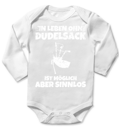 Bagpipe Bagpiper Gift Long Sleeve Baby One-Piece