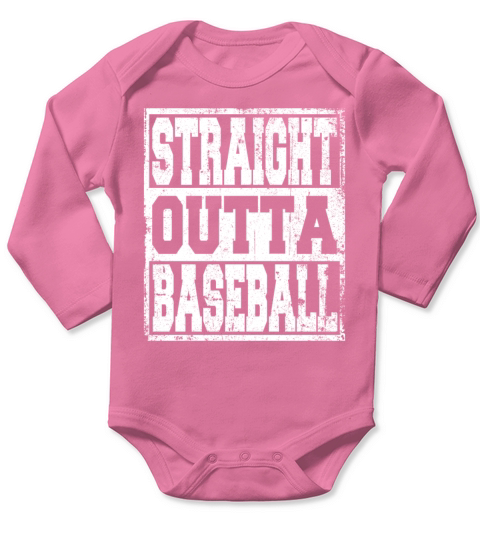 Baseball Saying Funny Long Sleeve Baby One-Piece
