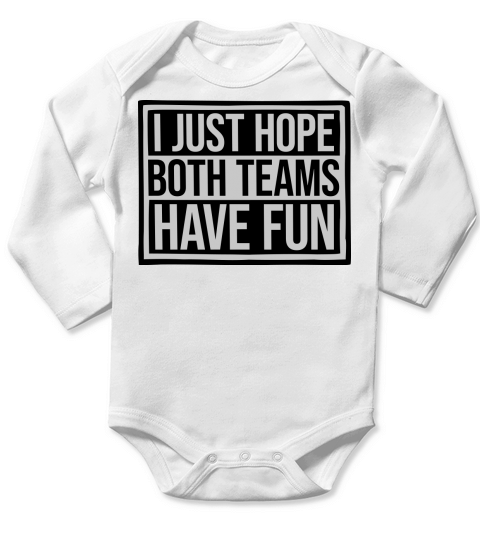 Both Teams Have Fun Long Sleeve Baby One-Piece