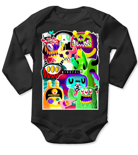 Doodle FUN TIME CREW 333 Long Sleeve Baby One-Piece
