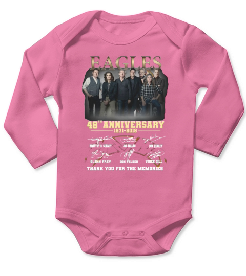 Eagles 48th anniversary 1971-2019 thank you for the memories shirt Long Sleeve Baby One-Piece