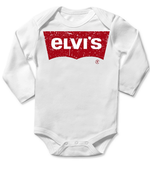 Elvis Levis Style District Vintage Long Sleeve Baby One-Piece