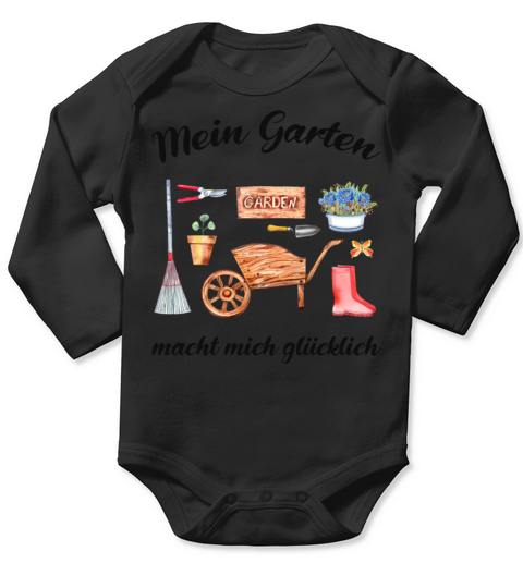 Garden Quote Hobby Gardener Gift Idea Long Sleeve Baby One-Piece