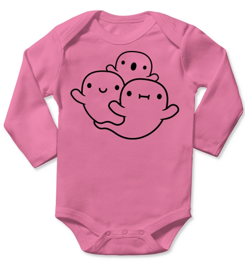 Ghosts Team Design Long Sleeve Baby One-Piece