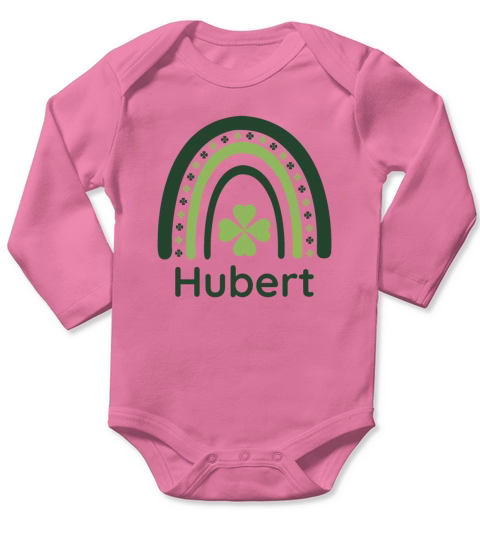 Hubert Clover Boho Rainbow Long Sleeve Baby One-Piece