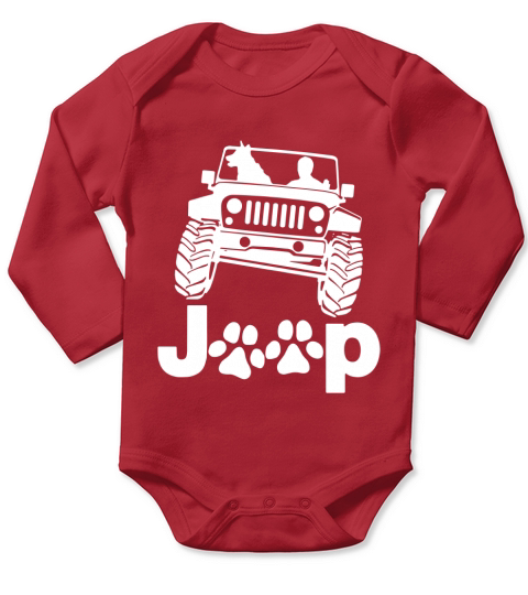 JEEP DOG Long Sleeve Baby One-Piece
