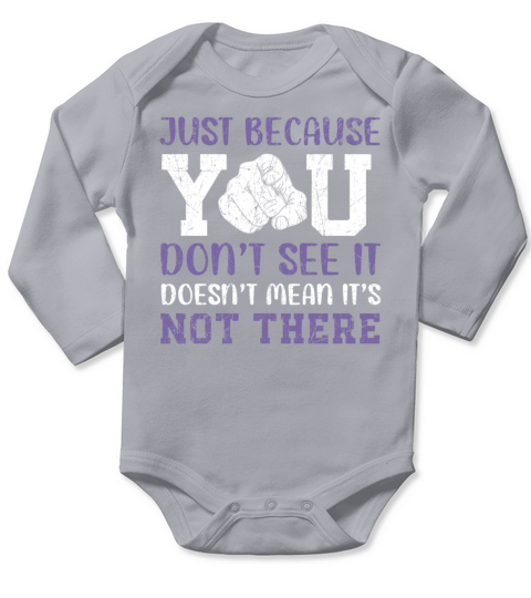 Lupus Awareness Purple Ribbon Autoimmune Disease Long Sleeve Baby One-Piece