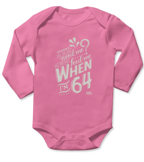 Lyrics by Lennon and McCartney - When Im 64 T-Shirt Long Sleeve Baby One-Piece