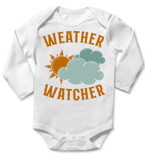 Meteorologist Weather Forecast Long Sleeve Baby One-Piece