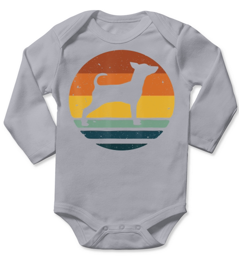 Miniature Pinscher Min Pin Vintage Retro Dog Mom Dad Gift T-Shirt Long Sleeve Baby One-Piece