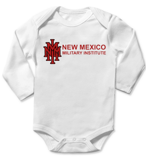 New Mexico Military Institute. Long Sleeve Baby One-Piece