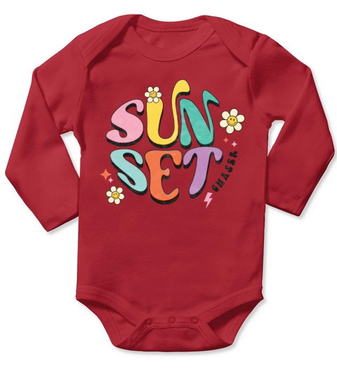 Retro Summer Sublimation Long Sleeve Baby One-Piece