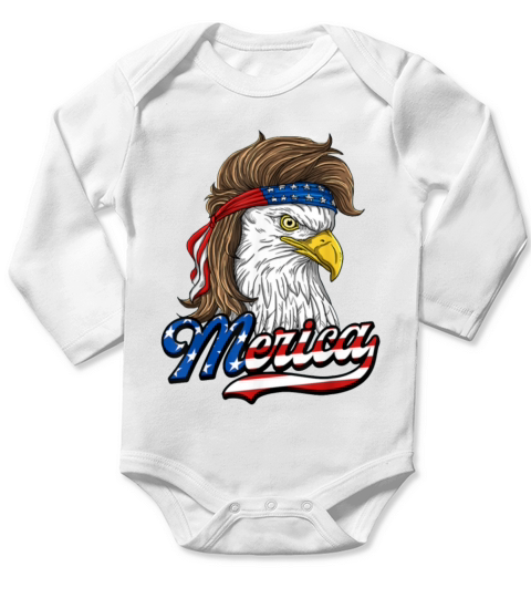 riotic Eagle memorial Long Sleeve Baby One-Piece