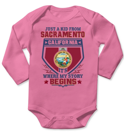 Sacramento Long Sleeve Baby One-Piece