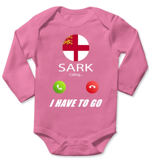 Sark is calling Is calling Flag Saying Long Sleeve Baby One-Piece