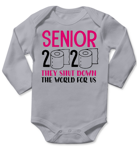 Senior Class of 2020 Real Funny Long Sleeve Baby One-Piece