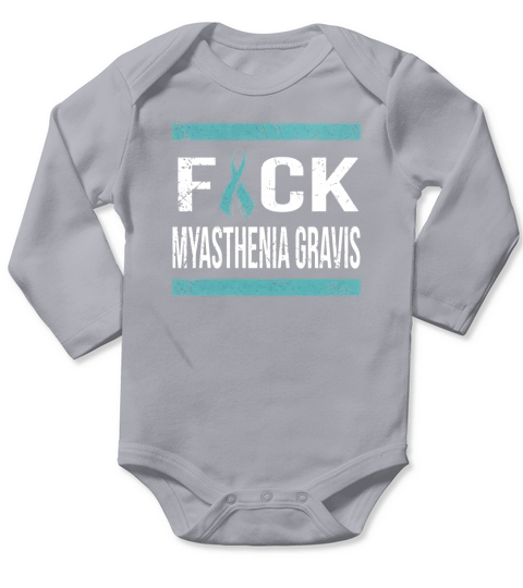 SUPPORT MYASTHENIA GRAVIS AWARENESS T SHIRT Long Sleeve Baby One-Piece