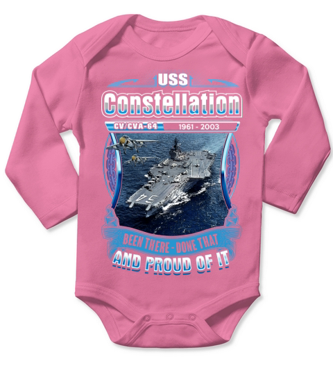 USS CONSTELLATION Long Sleeve Baby One-Piece