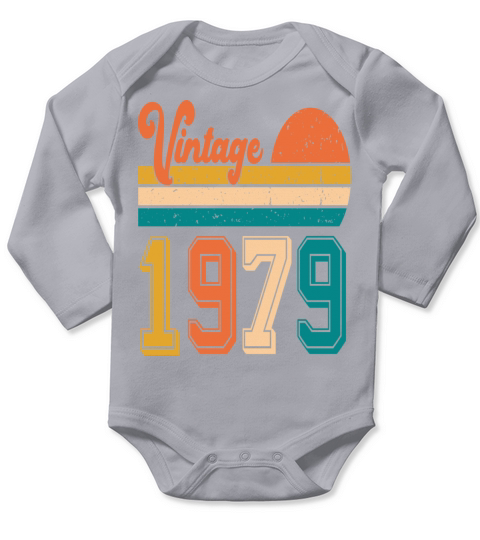 Vintage 1979 birthday gift Long Sleeve Baby One-Piece