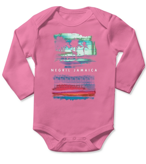 Vintage Negril Beach Shirt Men Jamaica Tshirt Women Kids Tee Long Sleeve Baby One-Piece