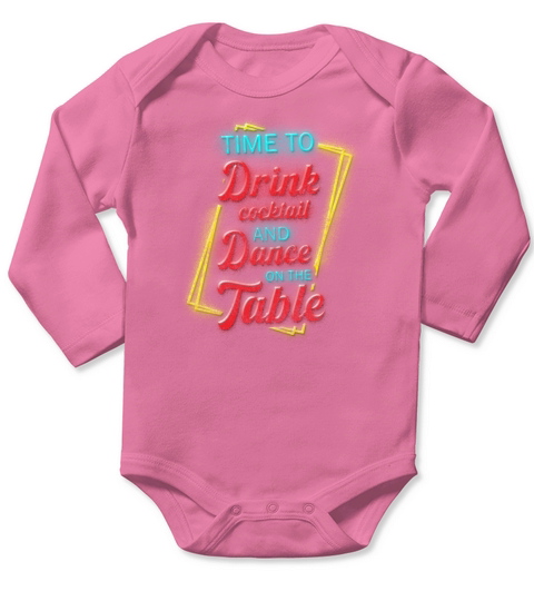 Vintage Neon Art Electro Rave Long Sleeve Baby One-Piece