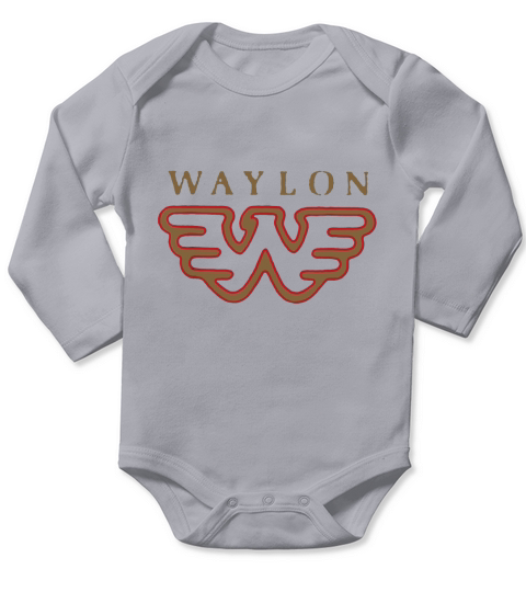 Waylon Jennings Flying W Logo shirt Long Sleeve Baby One-Piece