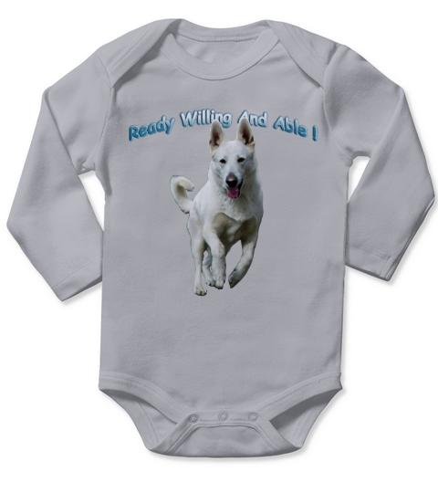 White German Shepherds Rock shirt Long Sleeve Baby One-Piece
