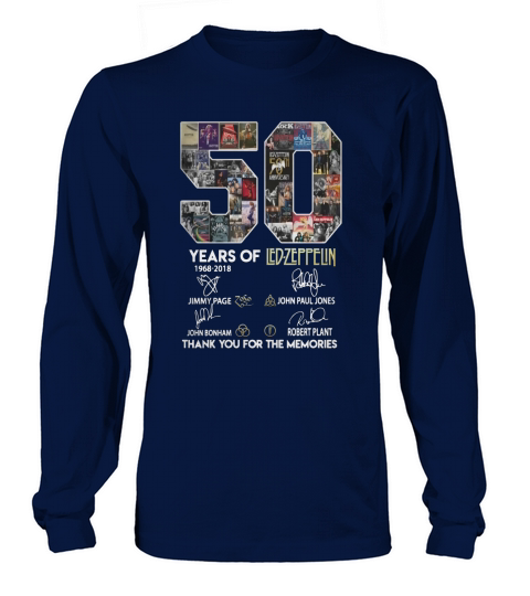 50 Years Of LedZeppelin Thank You For The Memories - Coffee Mug (colored) Long sleeved Unisex