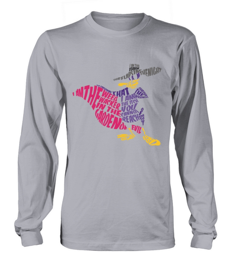 Darkwing Duck Typografie T-Shirts Long sleeved Unisex