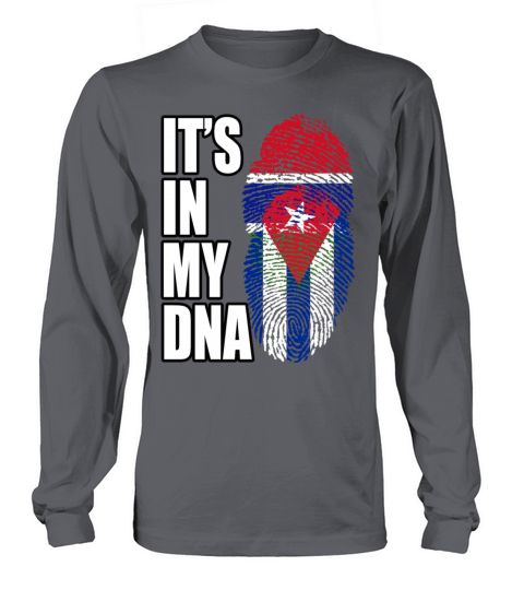 Gambian And Cuban Mix Heritage DNA Flag Long sleeved Unisex